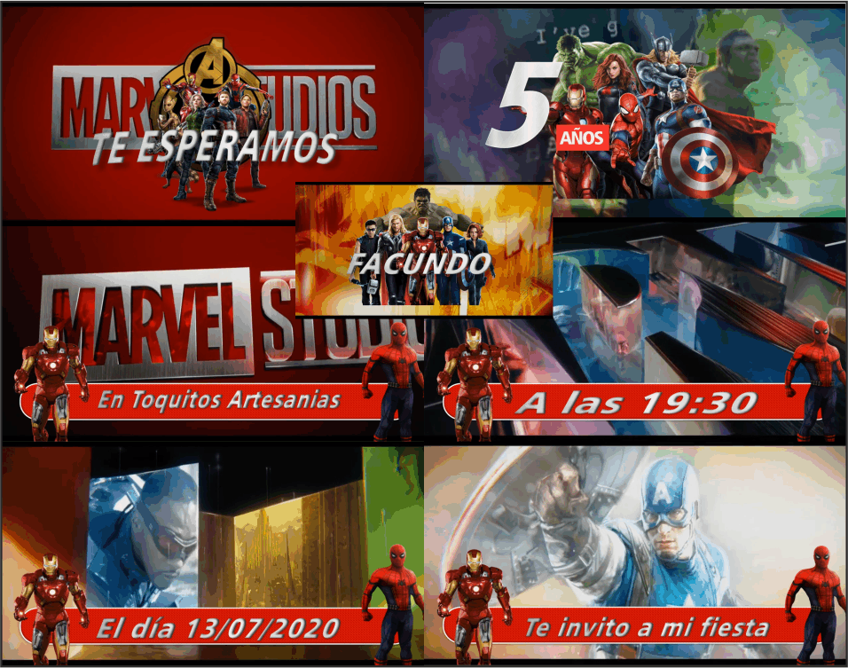 Los vengadores Video Digital invitación - Imagen 2