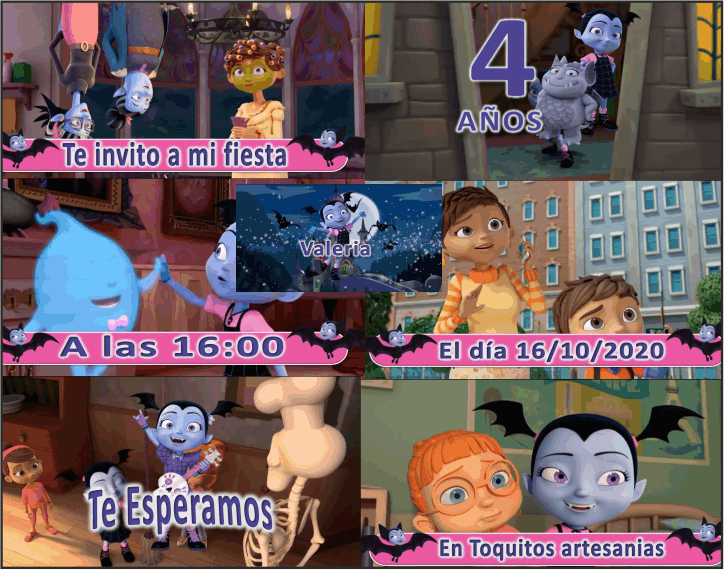 Vampirina Video Digital invitación - Imagen 2