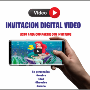La sirenita Video Digital invitación