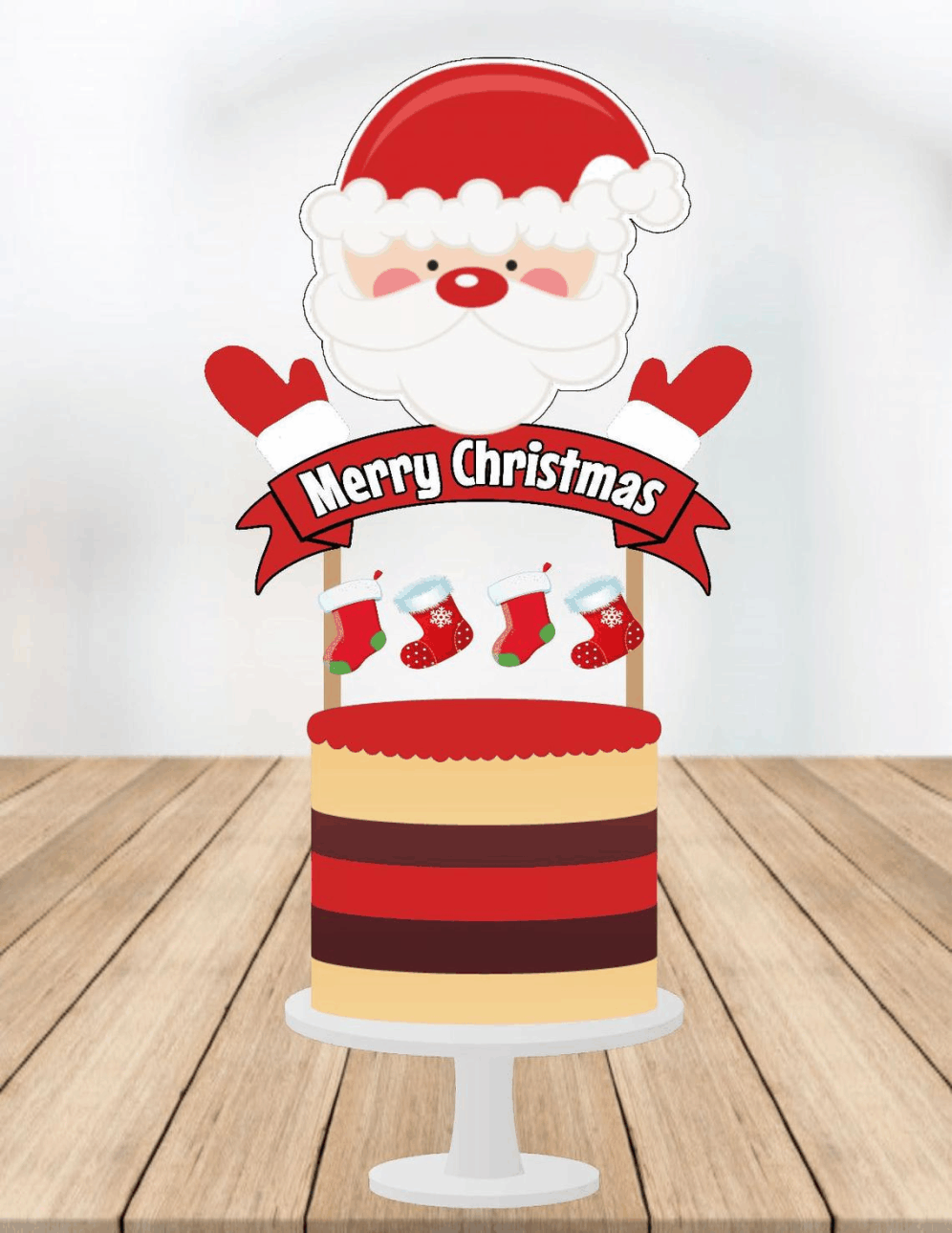 Papa noel cake Toppers cod AT319