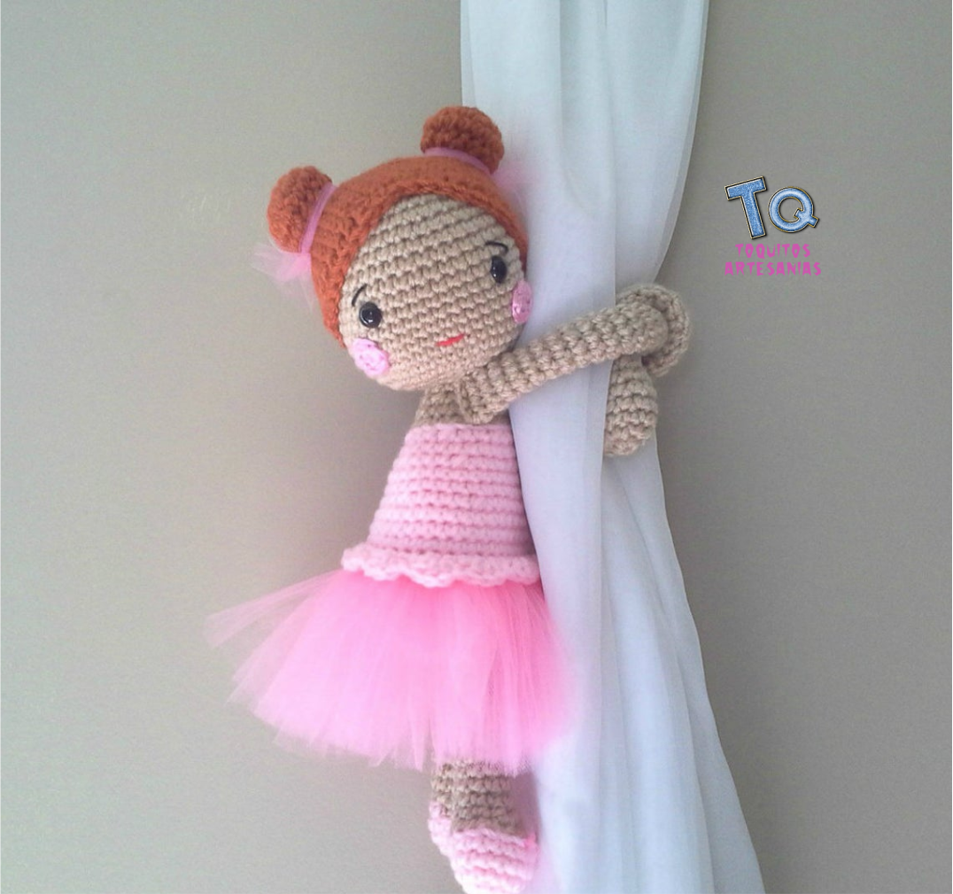Candela Ballerina Muñeca Sujeta Cortinas - Imagen 2