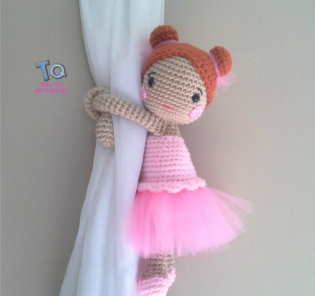 Candela Ballerina Muñeca Sujeta Cortinas - Imagen 3