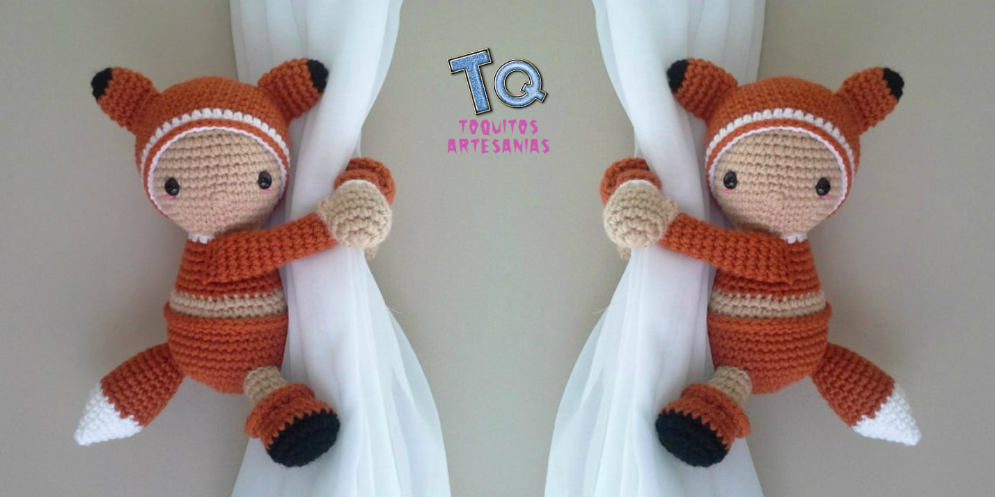 Fox bebe Traje de zorro Sujeta Cortinas - Imagen 2