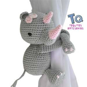 Rinoceronte bebe Sujeta Cortinas