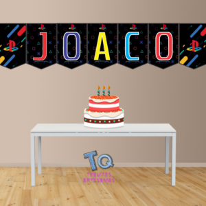 PlayStation Banderín con nombre