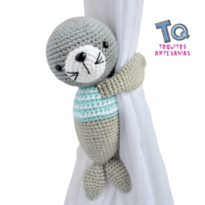 Foca Bebe niño Sujeta Cortinas