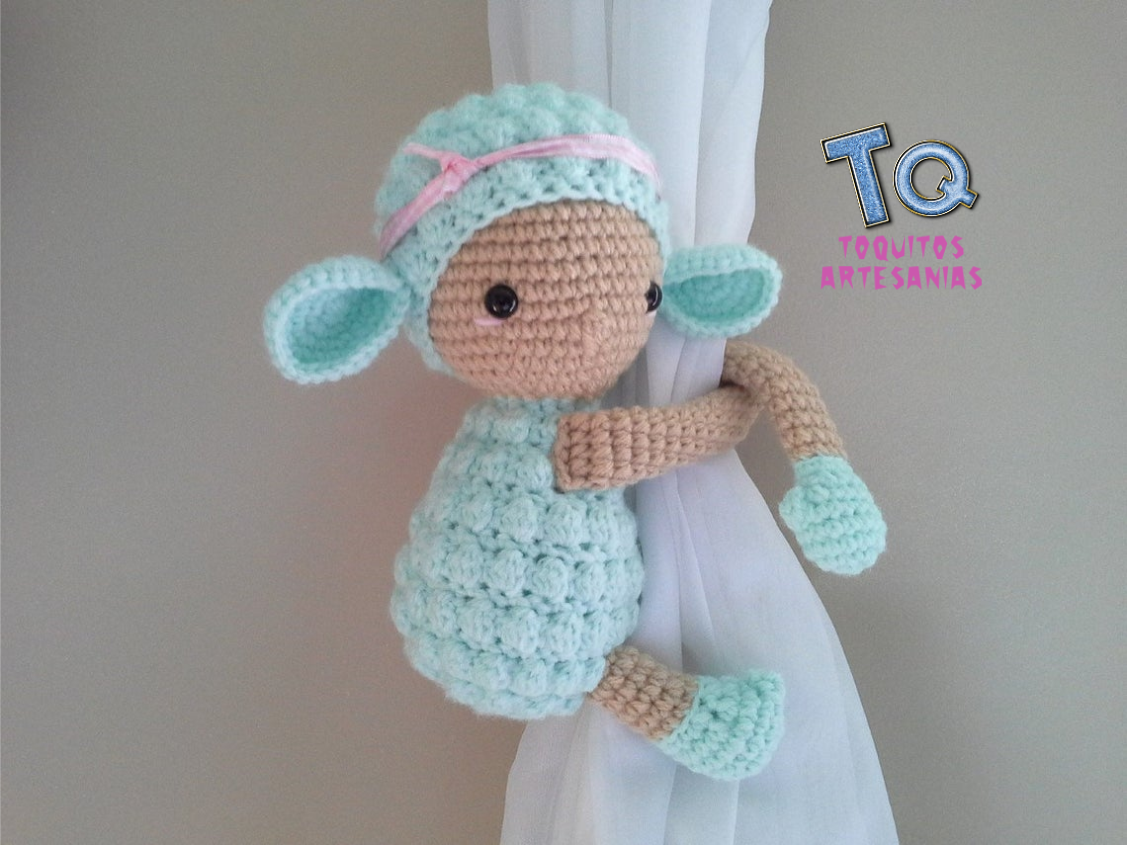 Bebe Corderito Sujeta Cortina - Imagen 2