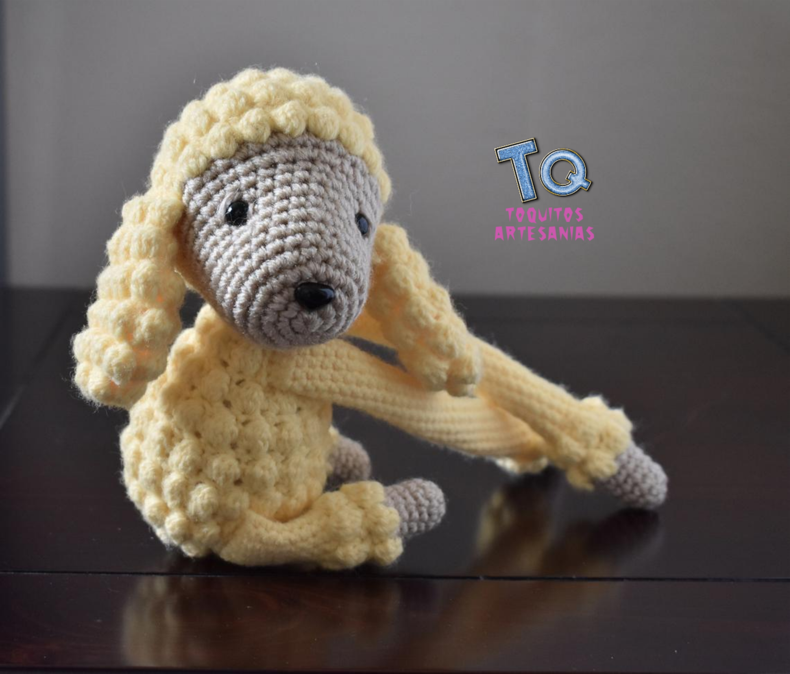 Perrito Caniche Sujeta Cortina - Imagen 2