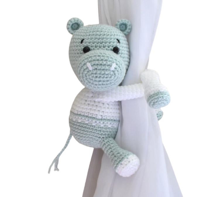 Hipopótamo Sujeta Cortina