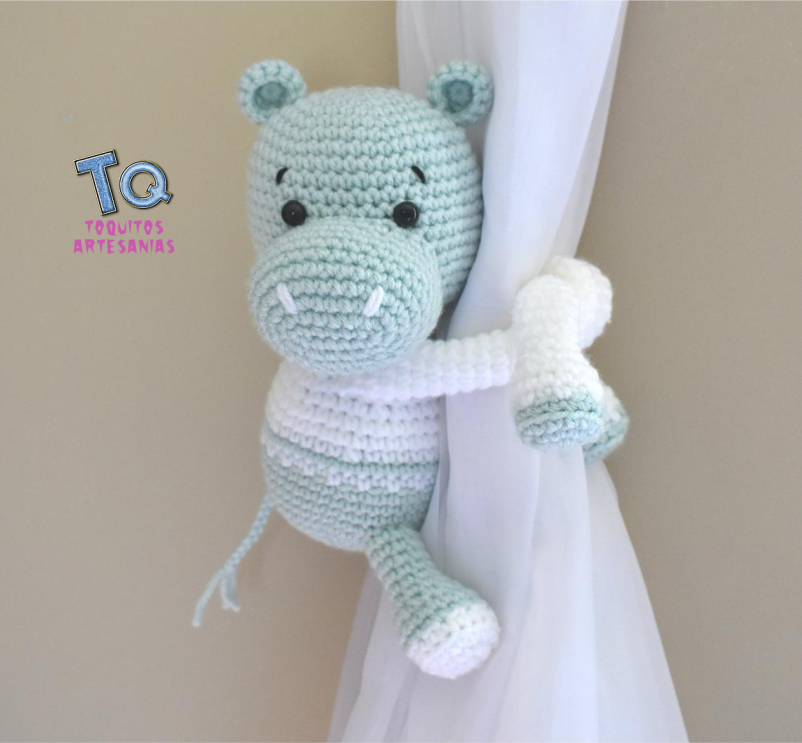 Hipopótamo Sujeta Cortina - Imagen 2