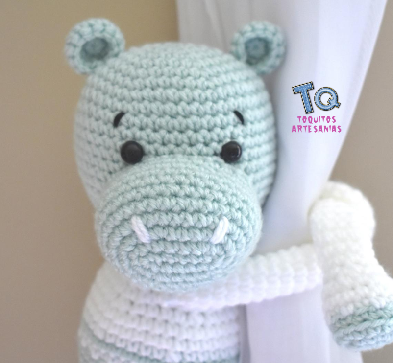 Hipopótamo Sujeta Cortina - Imagen 3