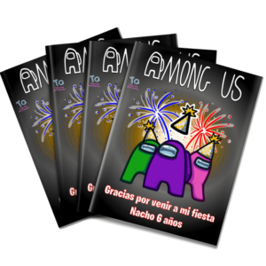 Libros souvenirs Among Us