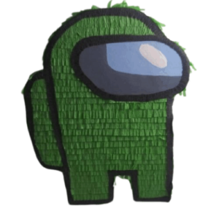 Piñatas Among Us verde