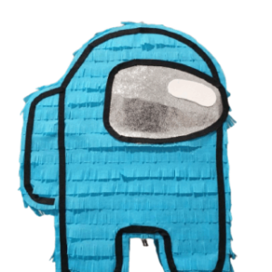 Piñatas Among Us celeste