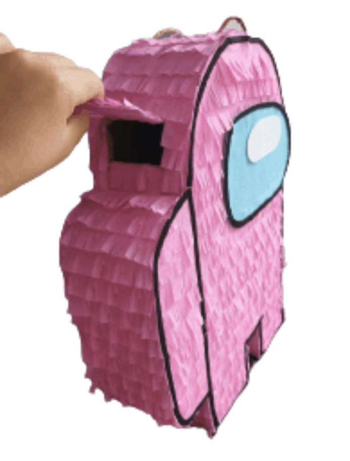Piñatas Among Us rosa - Imagen 2