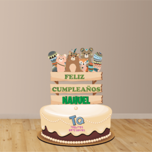 Animales del bosque cake Toppers cod AT342
