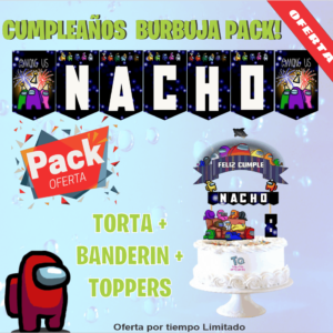 Packs Among Us Cumpleaños Burbuja