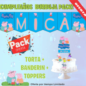 Packs Peppa Pig Cumpleaños Burbuja
