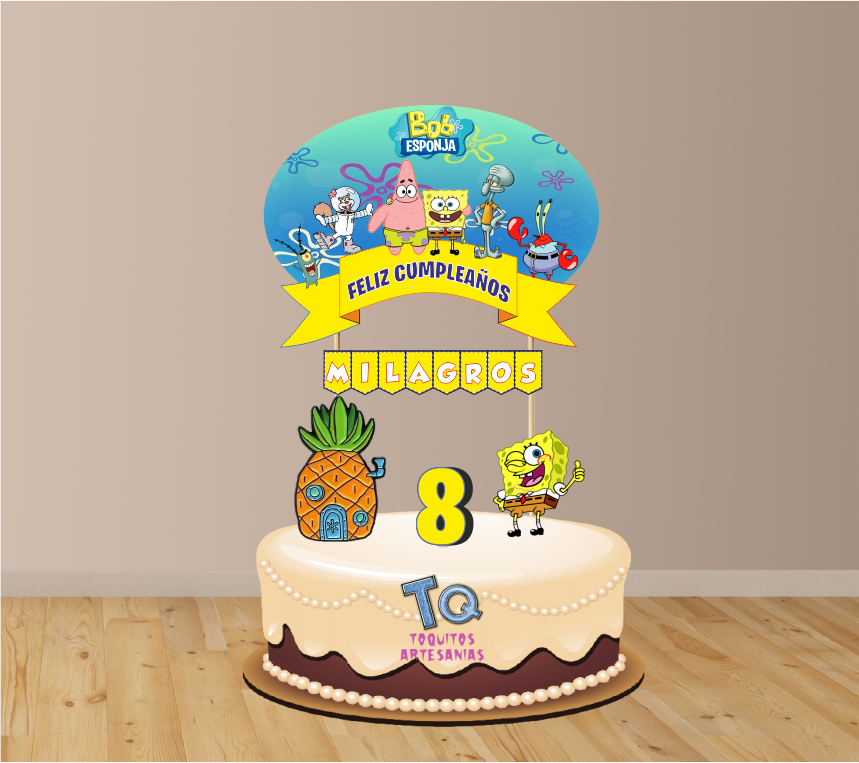 Bob Esponja cake Toppers cod AT377