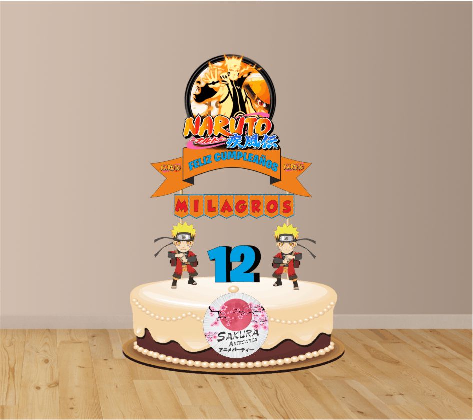 Naruto shippuden cake Toppers cod AT368