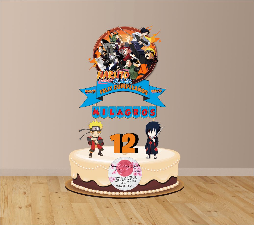 Naruto shippuden cake Toppers cod AT369