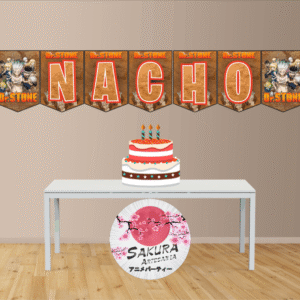 Dr. Stone Banderín con nombre