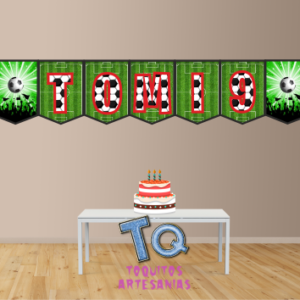 Futbol Banderín con nombre