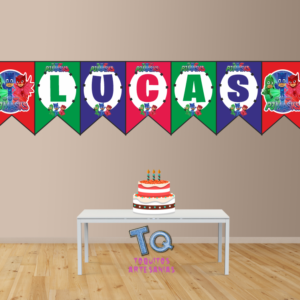 Héroes en pijamas Banderín con nombre