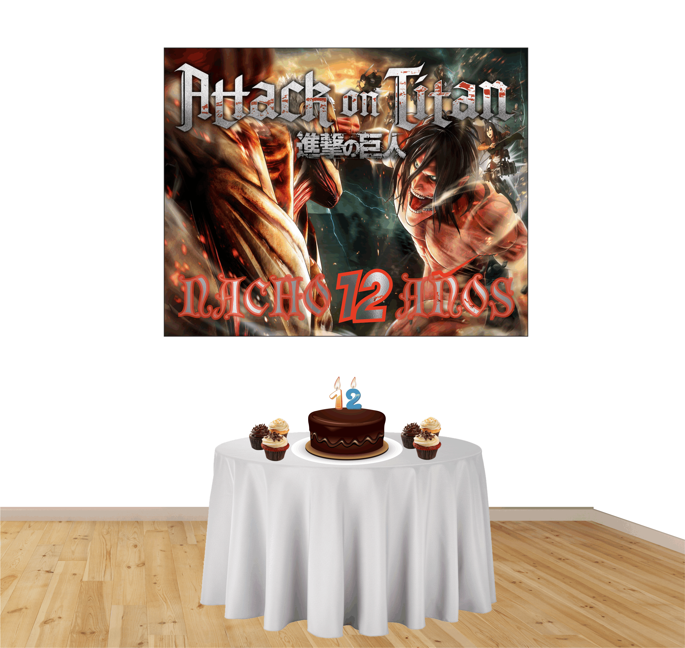 Cartel Ataque a los titanes