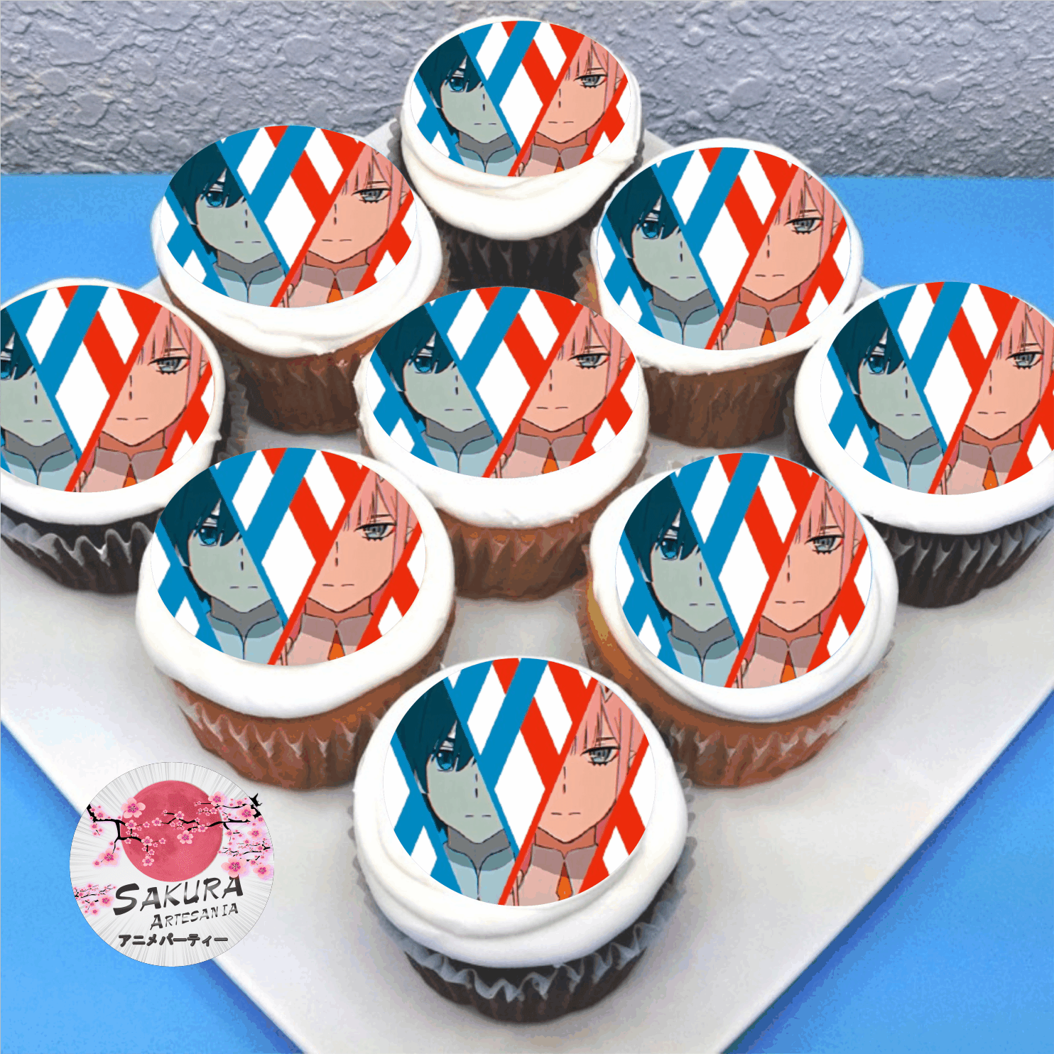 Cupcake con lamina Darling in the Franxx