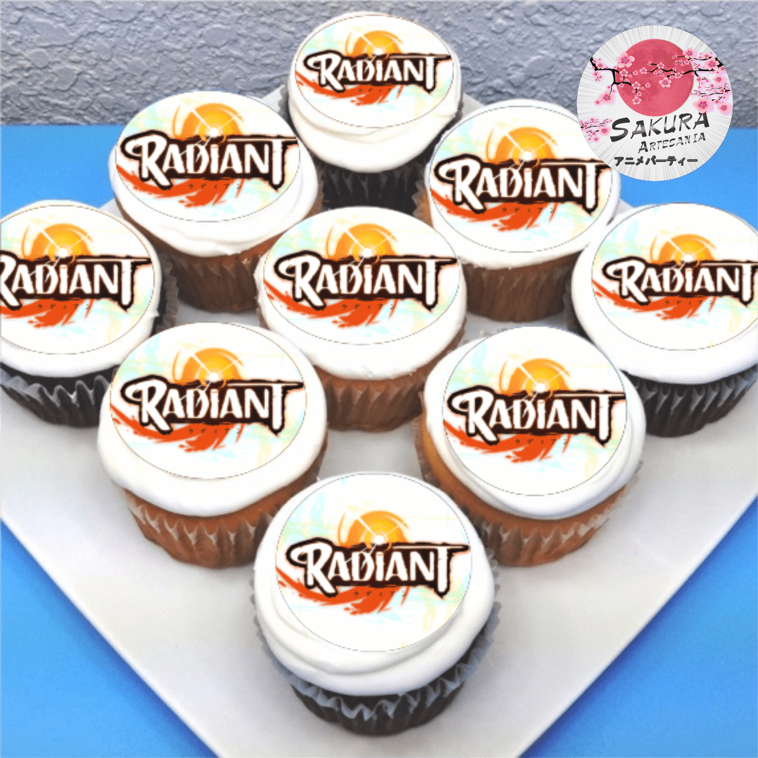 Cupcake con lamina Radiant