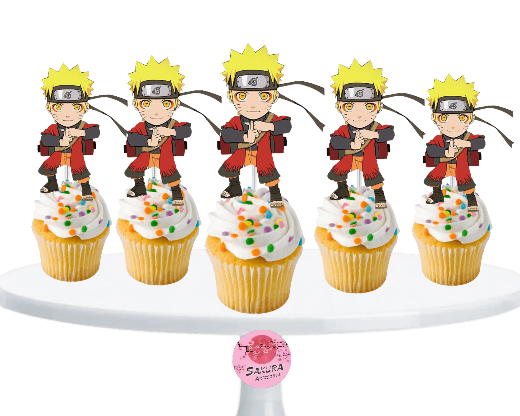 Cupcake Toppers Naruto shippuden x10u