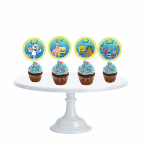 Cupcake Toppers Bob Esponja x10u