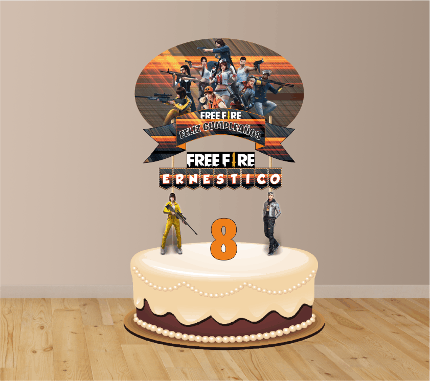 FREE FIRE cake Toppers cod AT382