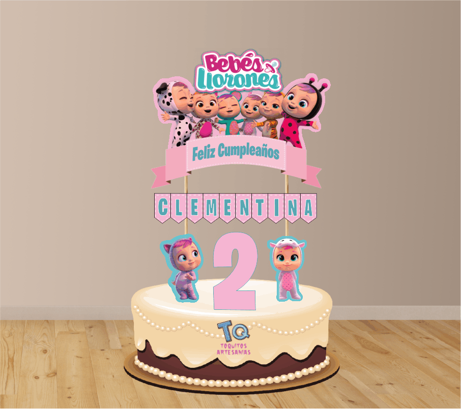 Bebes llorones cake Toppers cod AT388
