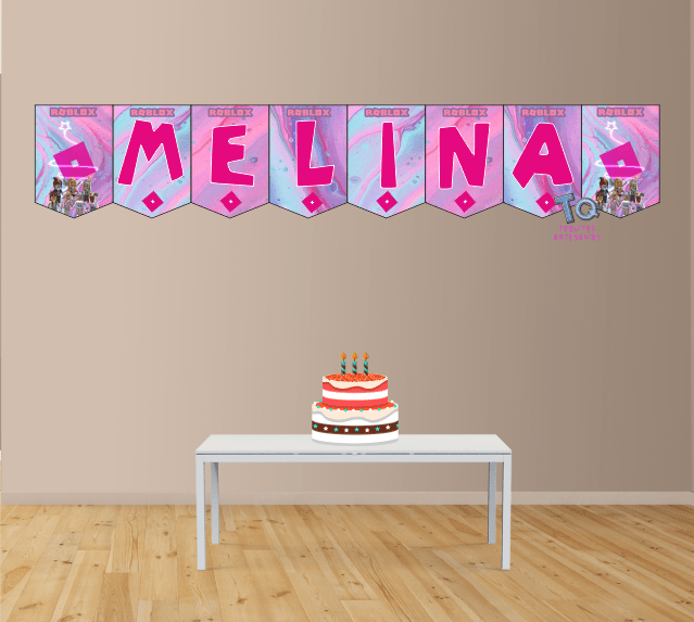 Roblox Banderín con nombre