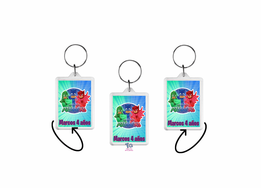 llaveros Héroes En Pijama x10