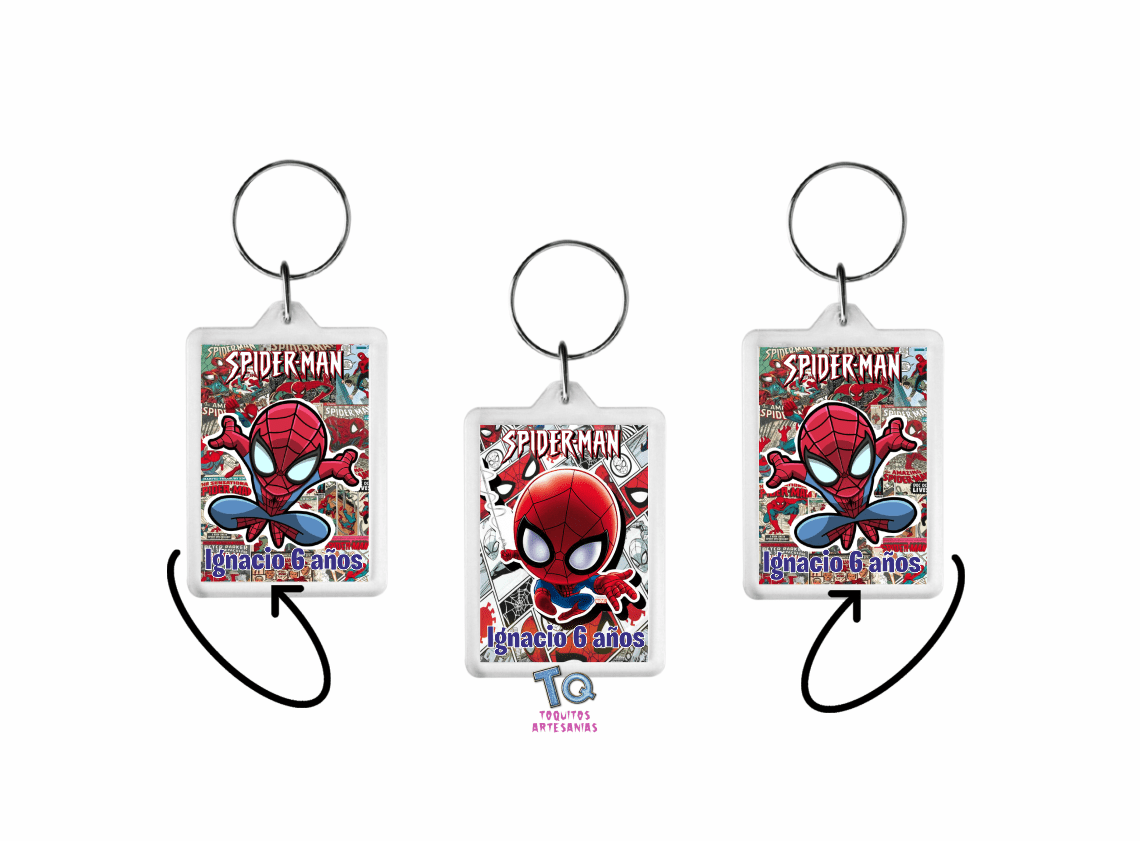 llaveros Spider-Man x10