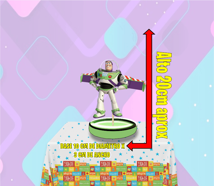 Toy Story Buzz Laghtyear Centro de mesa - Imagen 2