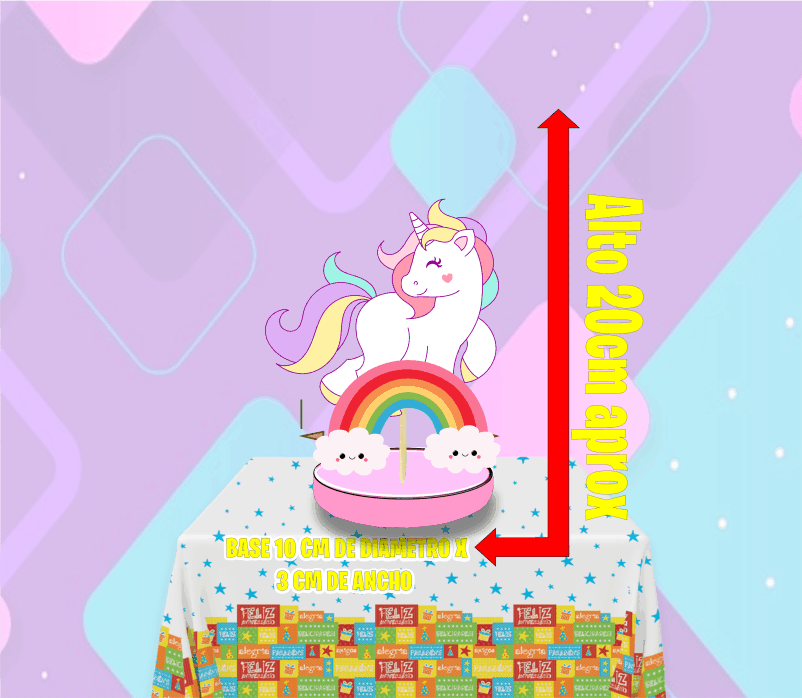 Unicornio Centro de mesa - Imagen 2
