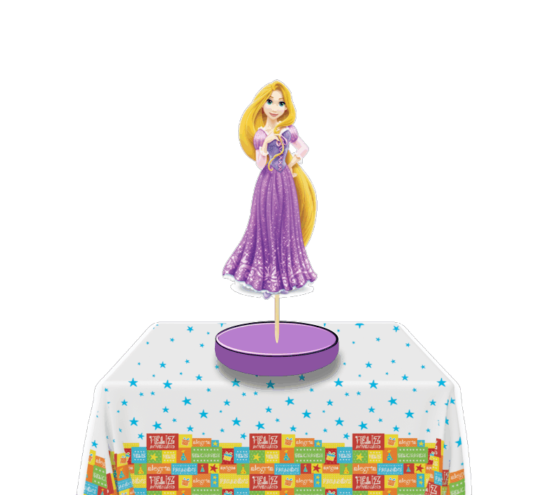 Rapunzel Princesa Centro de mesa
