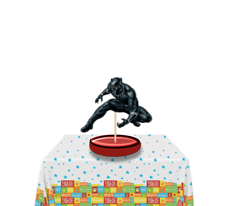 Pantera negra Centro de mesa