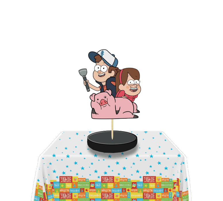 Gravity falls Centro de mesa