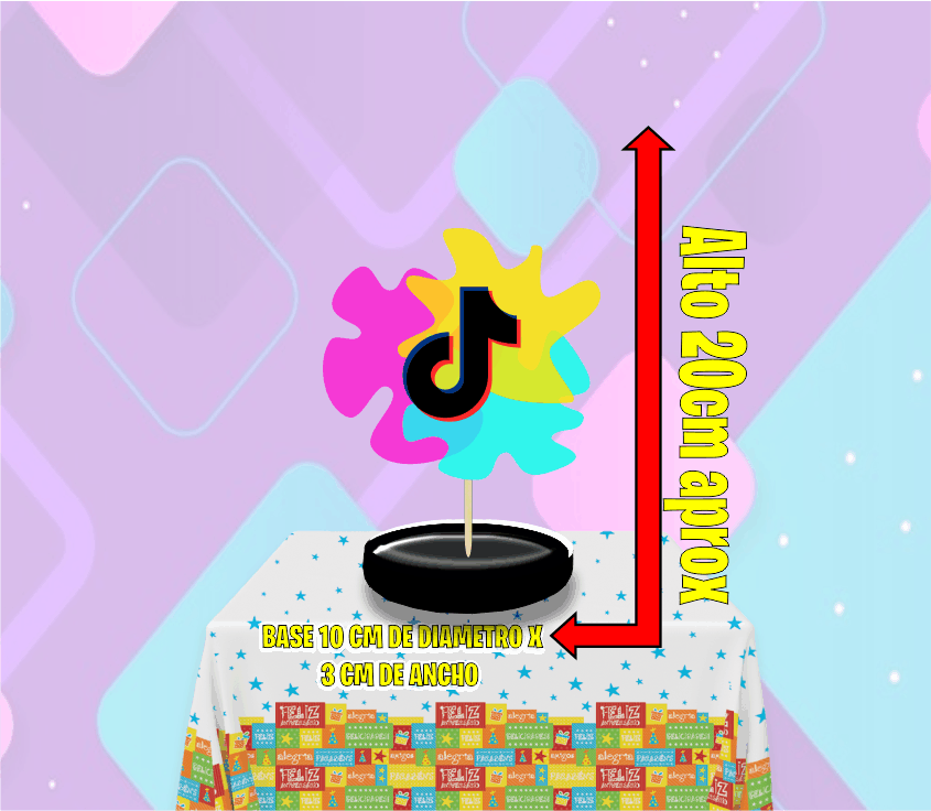 TikTok Centro de mesa - Imagen 2