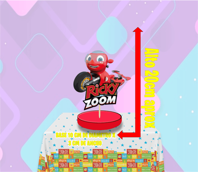 Ricky zoom Centro de mesa - Imagen 4
