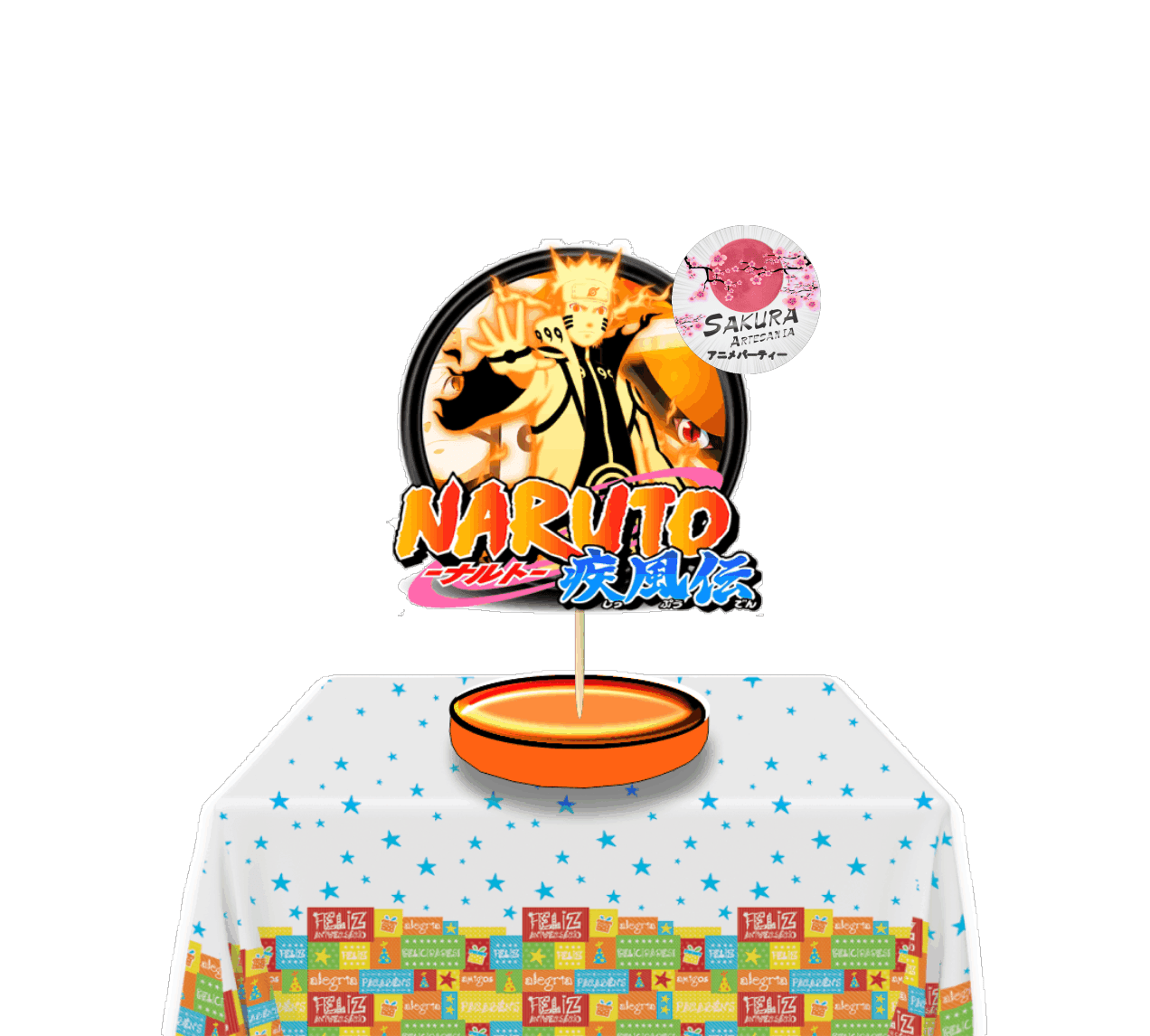 Naruto Centro de mesa