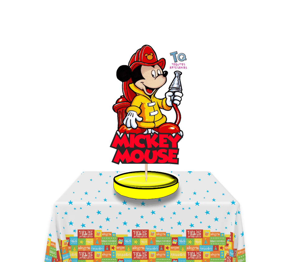 Mickey Mause Bomberos Centro de mesa