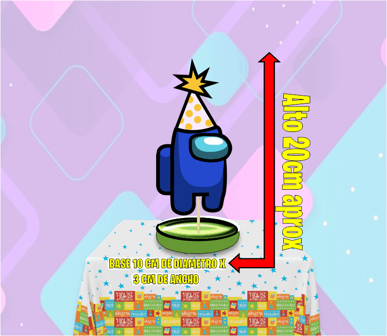 Among Us Centro de mesa - Imagen 2