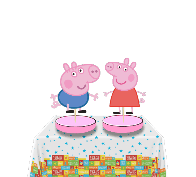 Peppa pig Centro de mesa