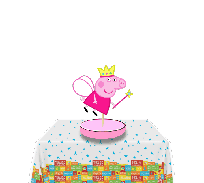 Peppa pig Centro de mesa